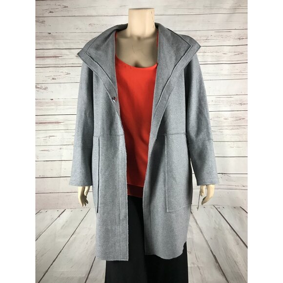 KENNETH COLE Plus Size Wool Blend Felted Coat NWT 1X - Picture 6 of 10